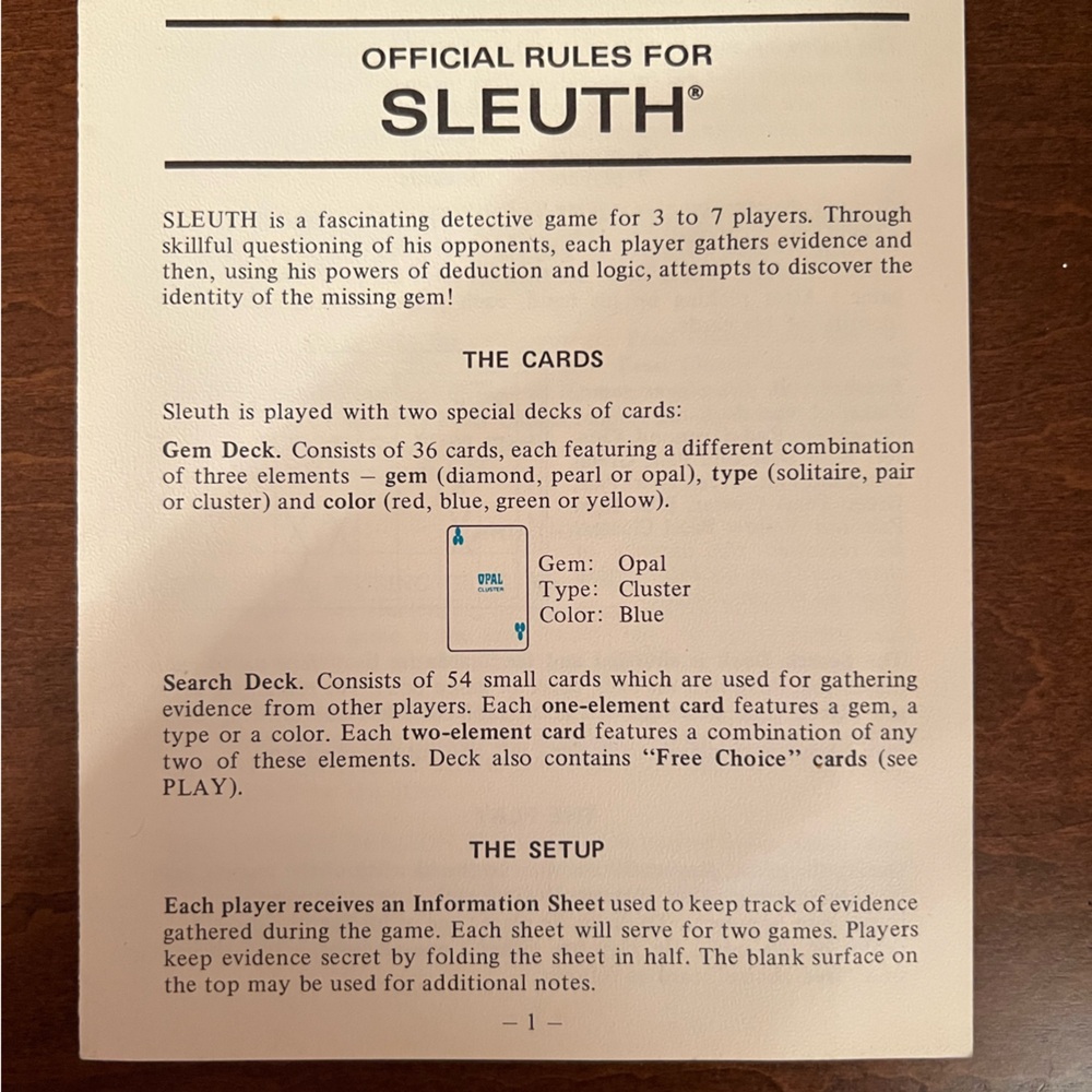Sleuth Board Game - Picture 4 of 6